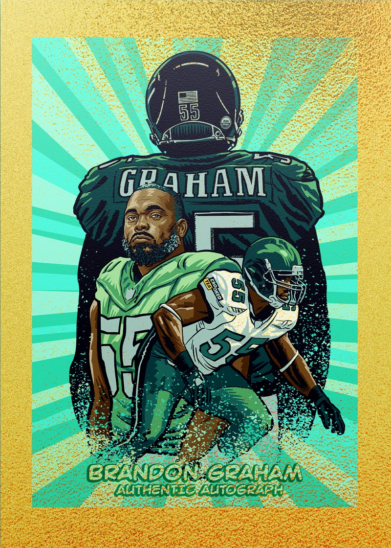Brandon Graham "Legacy" collectible card 4
