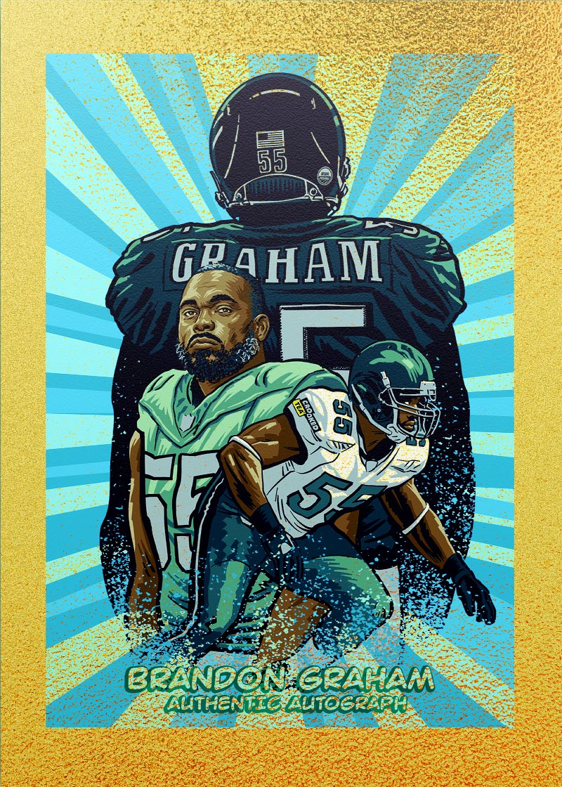 Brandon Graham "Legacy" collectible card 2