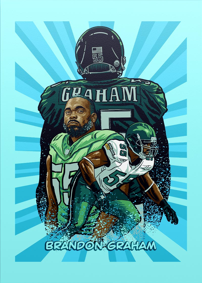 Brandon Graham "Legacy" collectible card 1