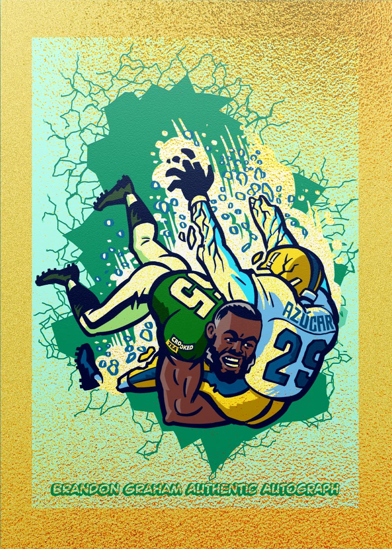 Brandon Graham "No Azucar" collectible card 2
