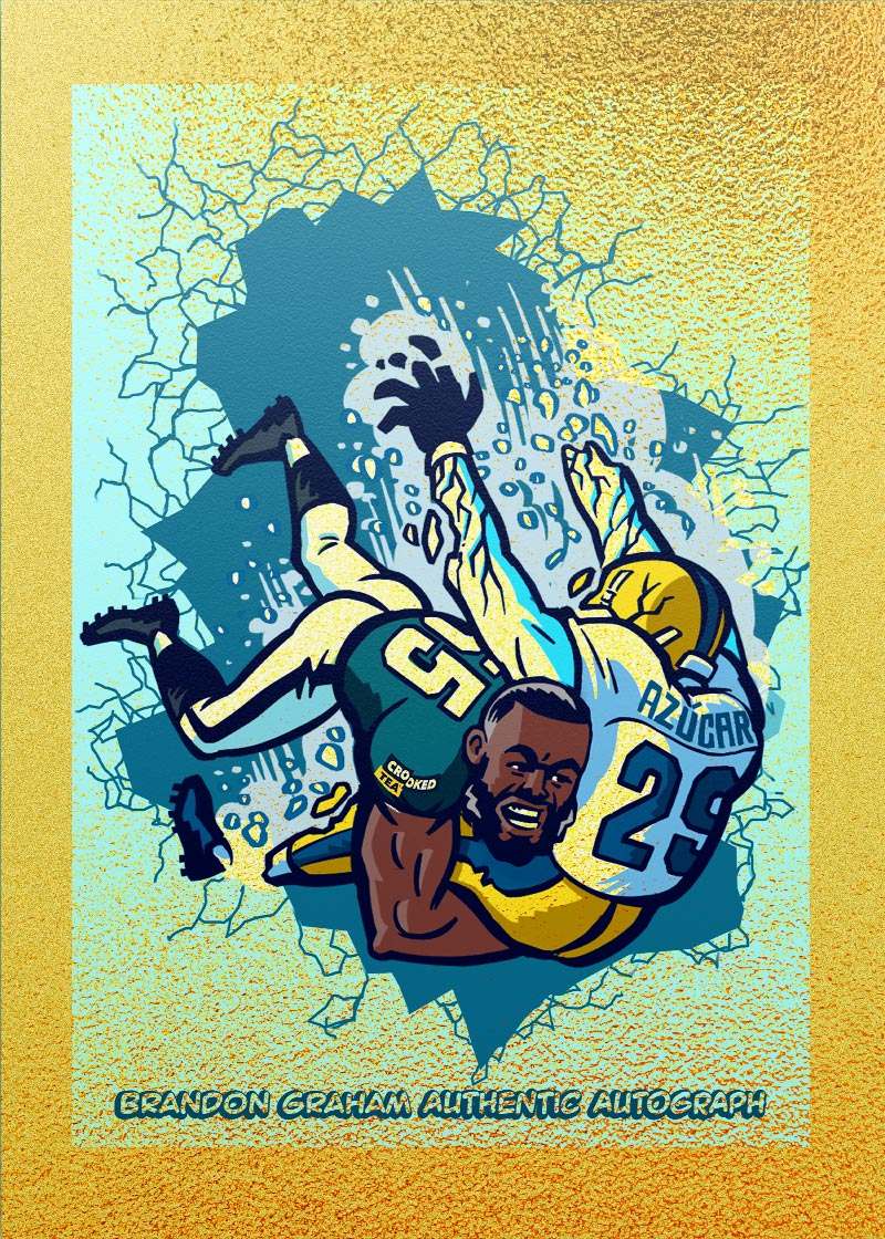 Brandon Graham "No Azucar" collectible card 4