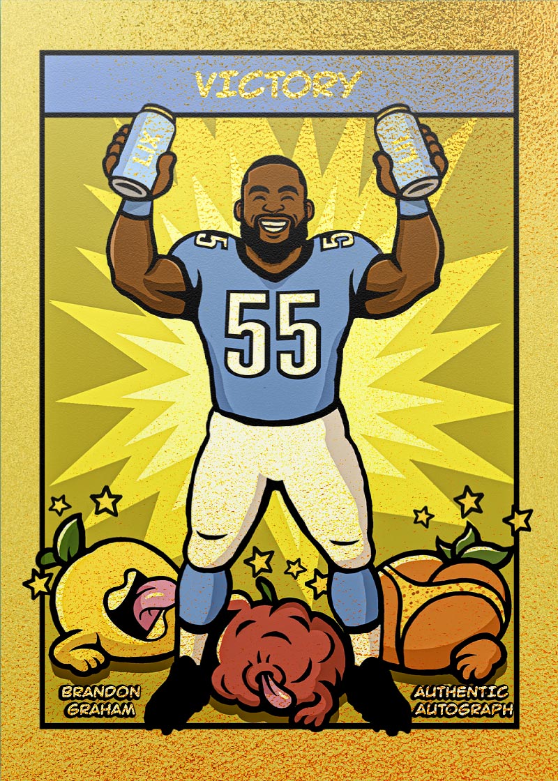 Brandon Graham "Victory" collectible card 6