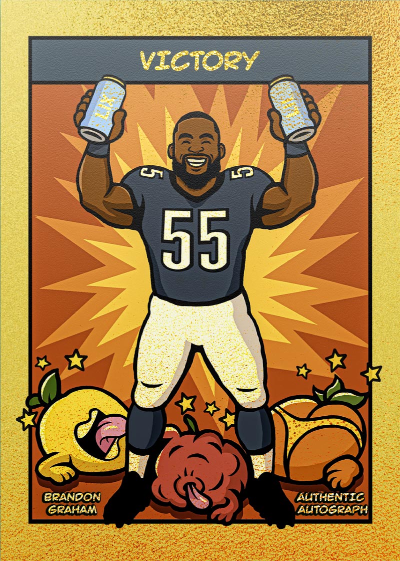 Brandon Graham "Victory" collectible card 2