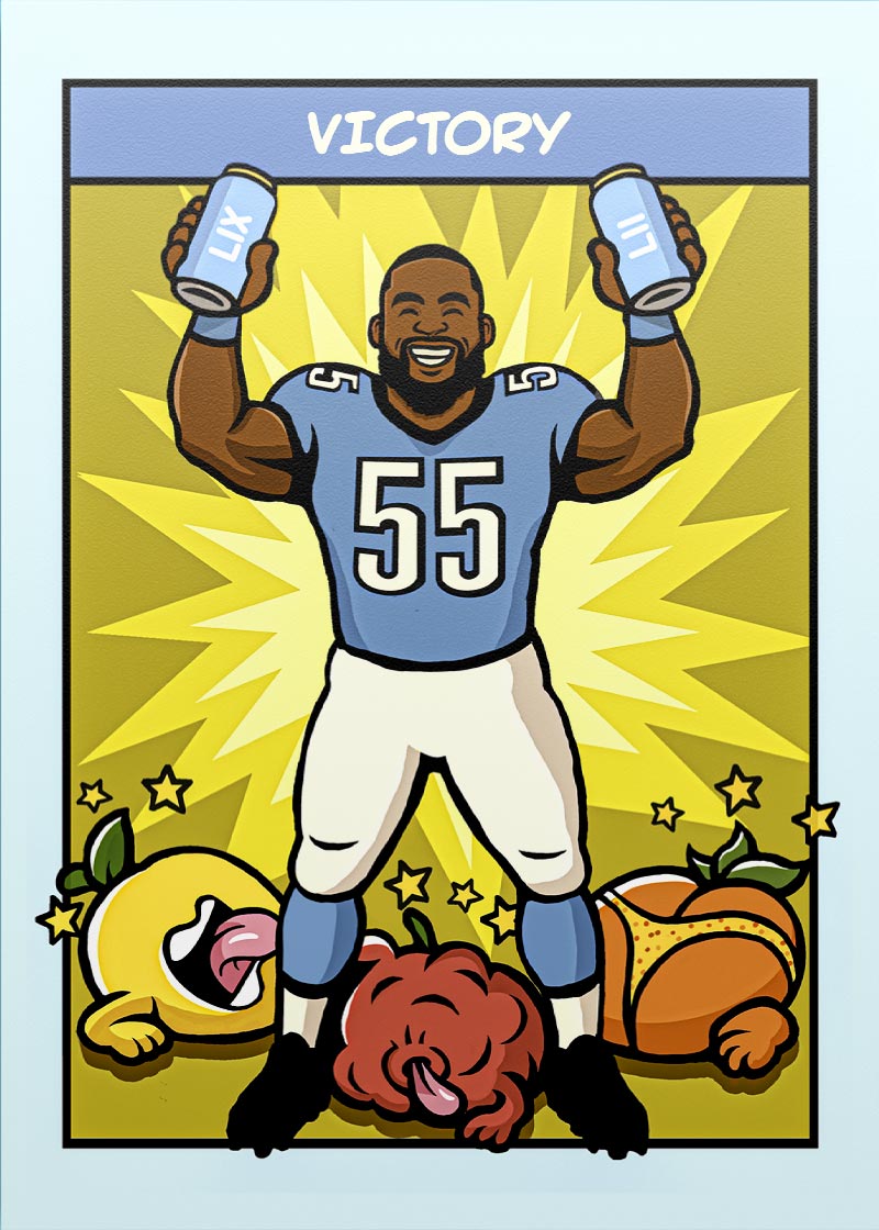 Brandon Graham "Victory" collectible card 5