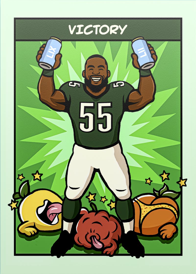 Brandon Graham "Victory" collectible card 3