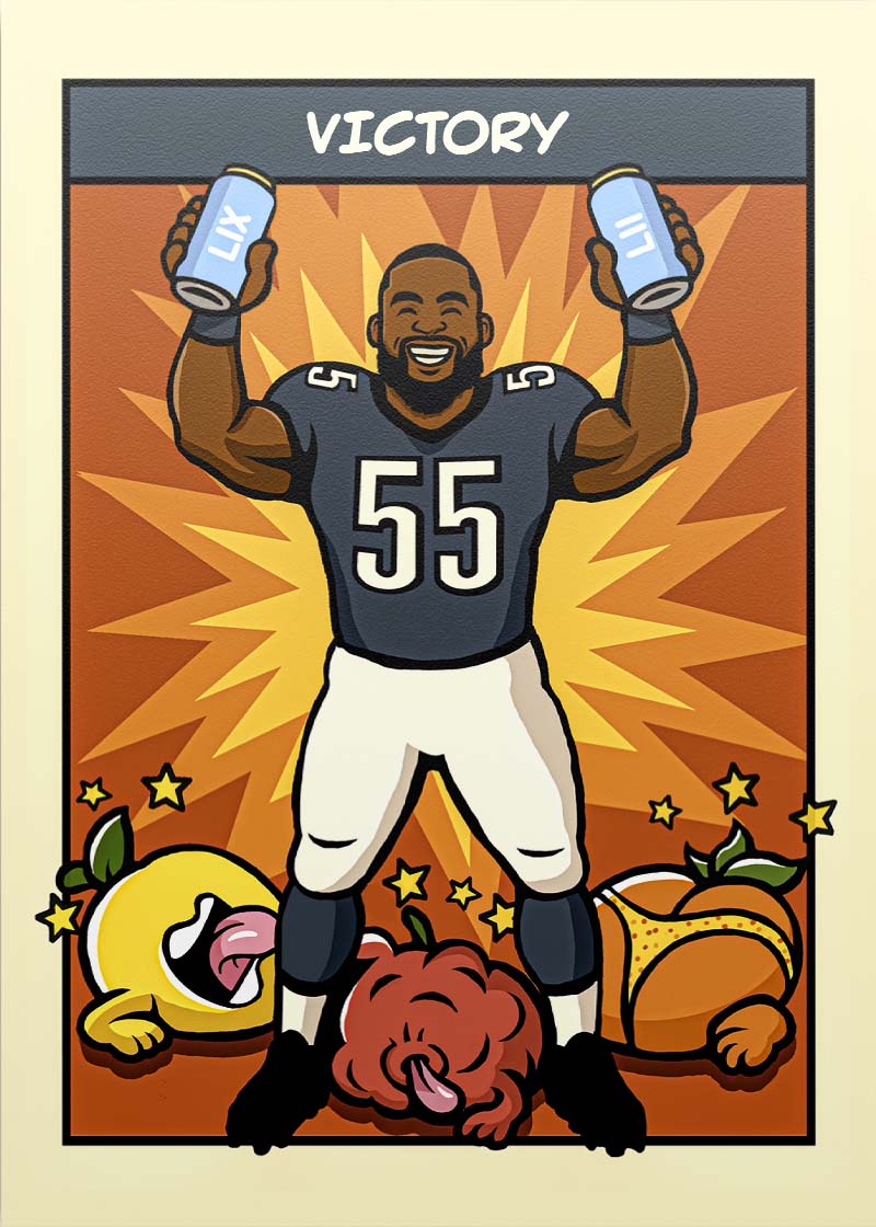 Brandon Graham "Victory" collectible card 1