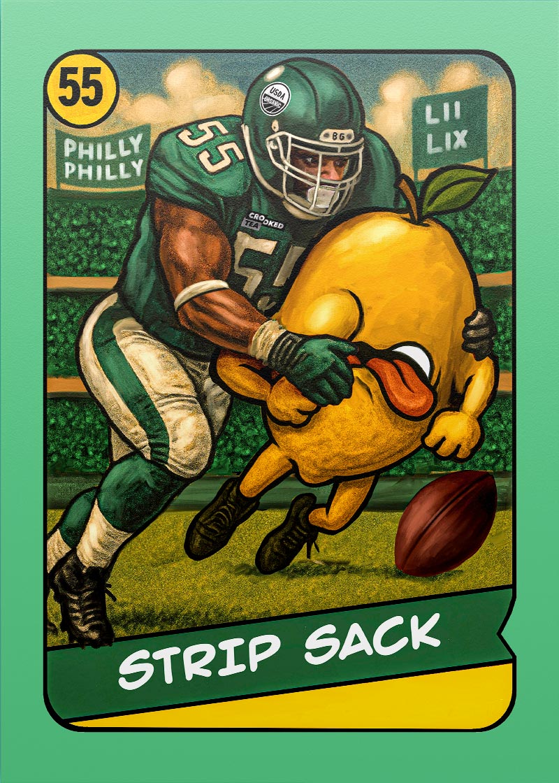 Brandon Graham "Strip Sack" collectible card 11