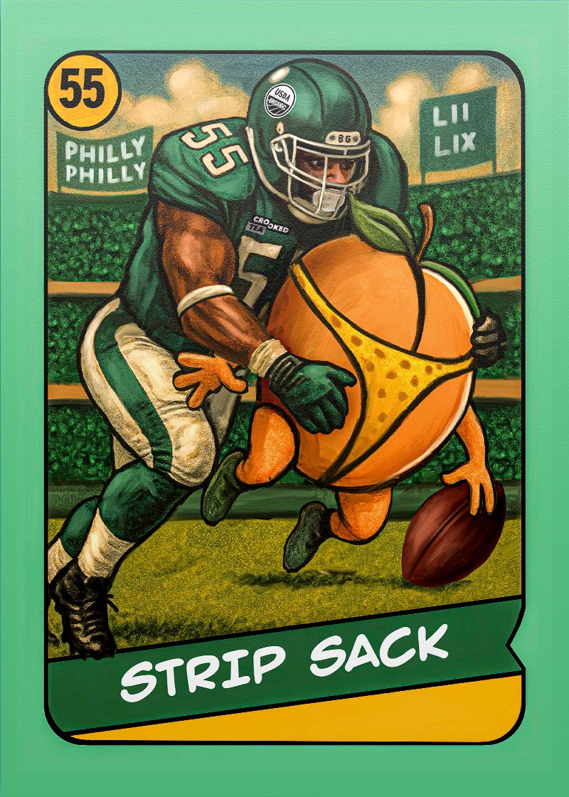 Brandon Graham "Strip Sack" collectible card 7