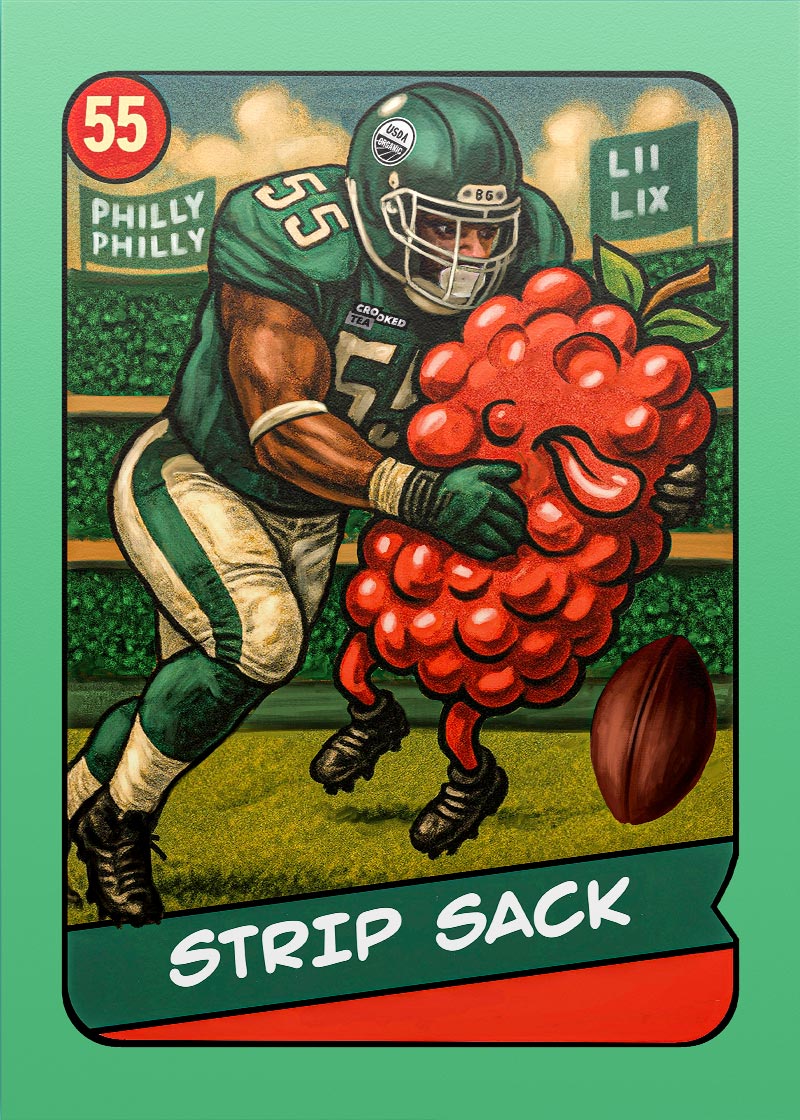 Brandon Graham "Strip Sack" collectible card 3