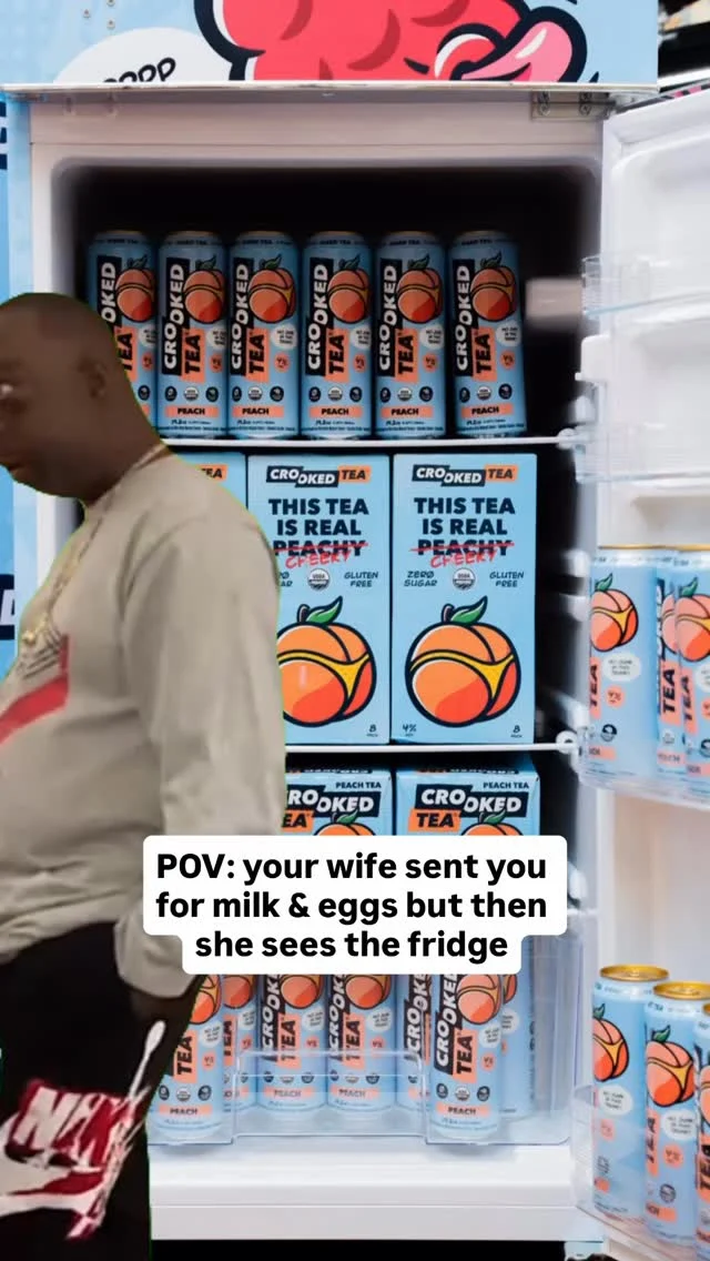 she told him to fill the fridge….. and then he exercised free will🤏